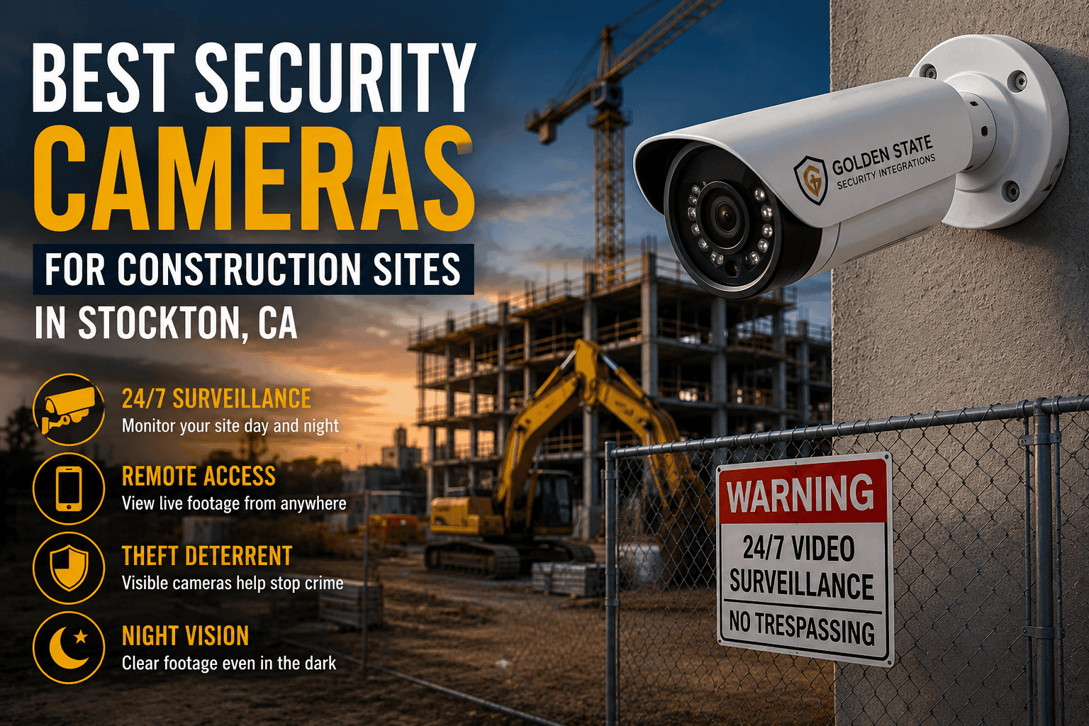 Best Security Cameras for Construction Sites in Stockton, CA