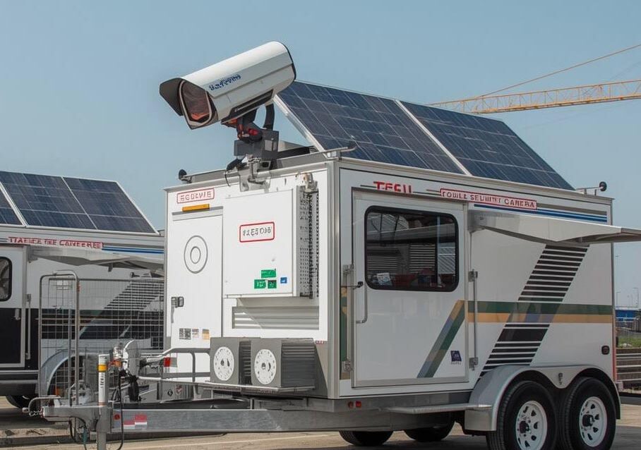 Mobile Security Camera Trailers_Solar-powered, visible, and fast to deploy for construction & events